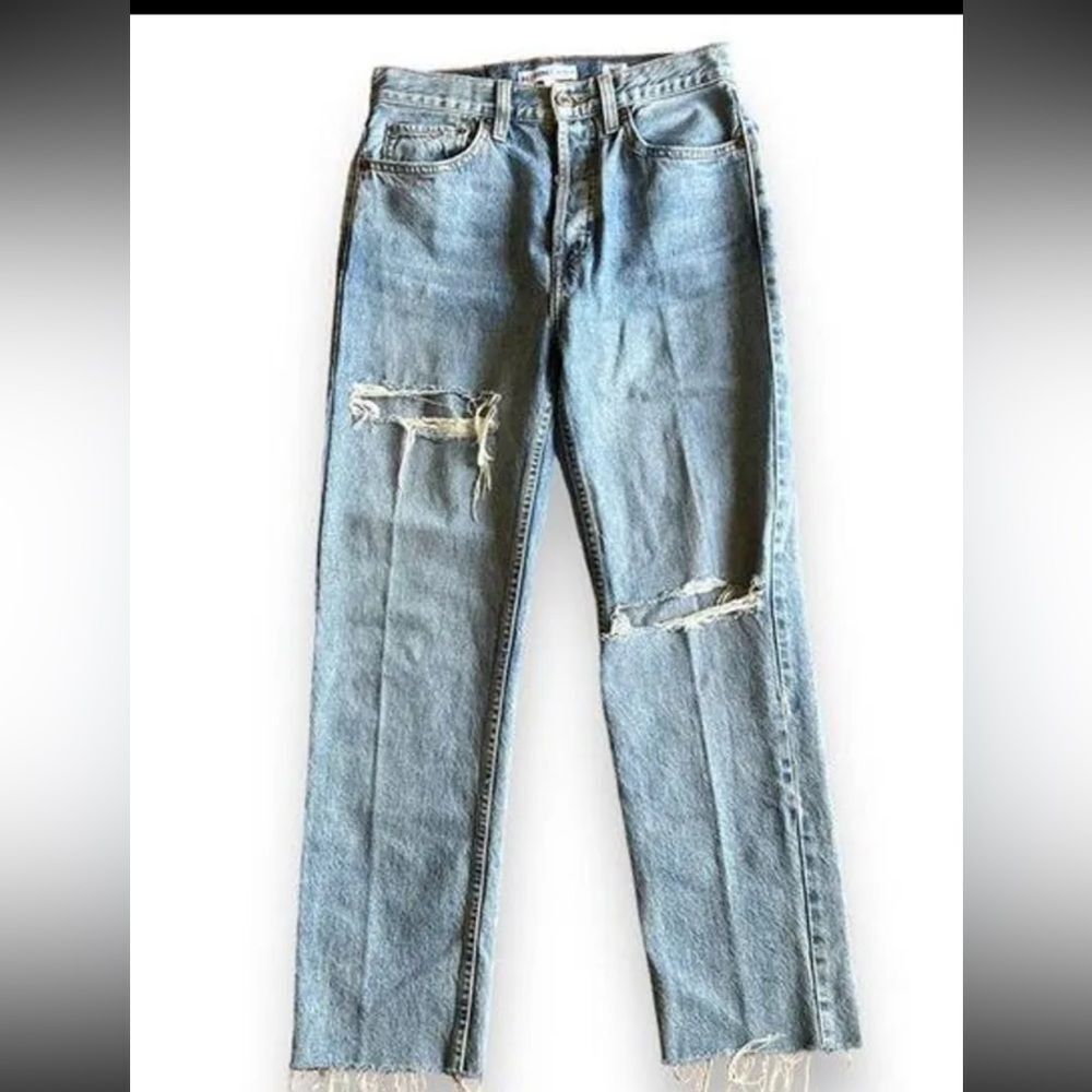 RE/DONE‎  Originals High-Rise Stovepipe Light Rinse W/Rips- Size 26